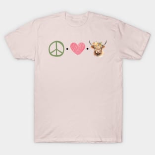 Peace Love Cows T-Shirt